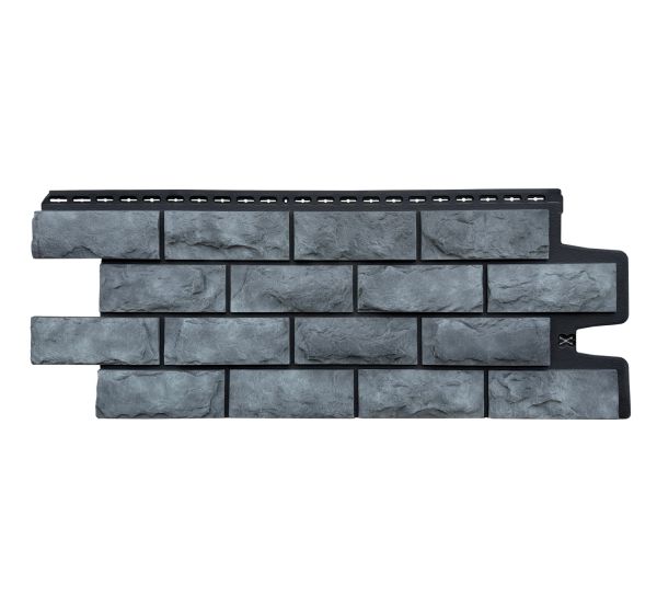 Фасадные панели Колотый Камень Элит Антрацит (чёрный шов) от производителя  Grand Line по цене 740 р