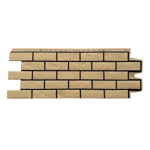 Фасадные панели Премиум состаренный кирпич Песочный (шов RAL 9005) от производителя  Grand Line по цене 615 р