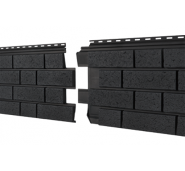 Фасадная панель Стоун Хаус S-Lock Клинкер Нордик Графитовый от производителя  Ю-Пласт по цене 561 р