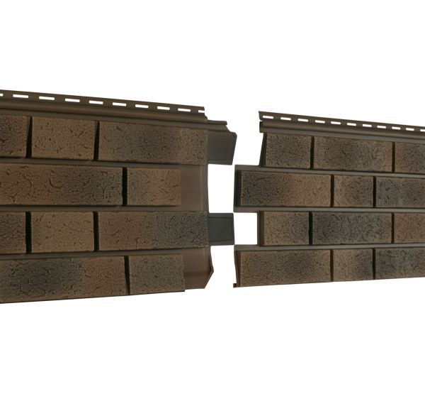 Фасадная панель Стоун Хаус S-Lock Ригельный кирпич - Лава от производителя  Ю-Пласт по цене 460 р