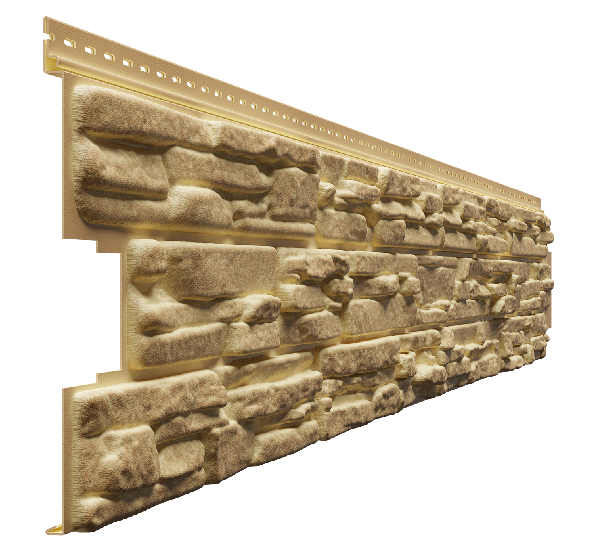 Фасадные панели - серия LUX ROCKY под камень Арахис от производителя  Docke по цене 390 р