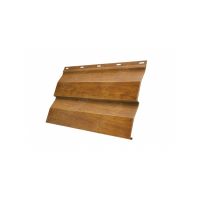 Металлический сайдинг Корабельная доска 0,45 Print Twincolor Golden Wood