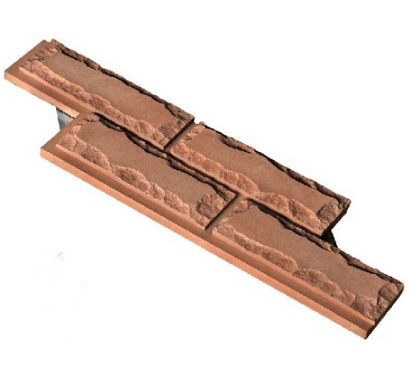 Фасадная плитка «Колотый кирпич» от производителя  «Кирисс Фасад» по цене 1 800 р