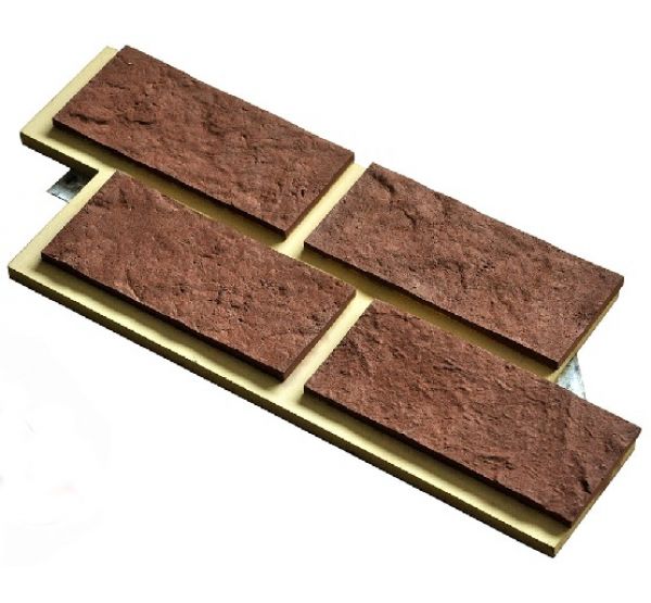 Фасадная плитка «Замковый кирпич с расшивкой шва» от производителя  «Кирисс Фасад» по цене 1 900 р