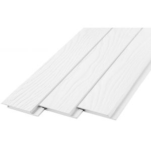 Фиброцементный сайдинг FCSPRO Click Shtil F01 Белый минерал от производителя  FCS Group по цене 1 180 р