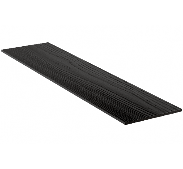 Фиброцементный сайдинг Одноцветный 190х3000х8мм КС 85 Глубокий чёрный от производителя  Фибростар по цене 890 р