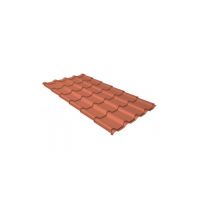Металлочерепица камея GL 0,5 Quarzit Cuprum Steel