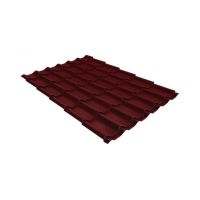 Металлочерепица классик 0,45 PE RAL 3005 красное вино