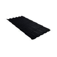 Металлочерепица квинта плюс 0,45 Drap RAL 9005 черный