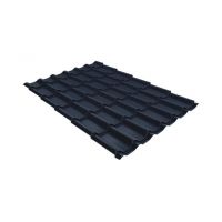 Металлочерепица классик 0,5 Satin RAL 7024 мокрый асфальт