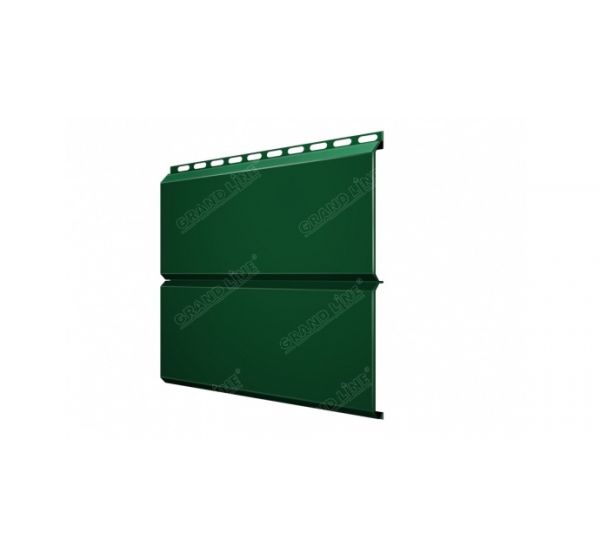 Металлический сайдинг ЭкоБрус 0,45 Drap RAL 6005 Зеленый мох от производителя  Grand Line по цене 840 р