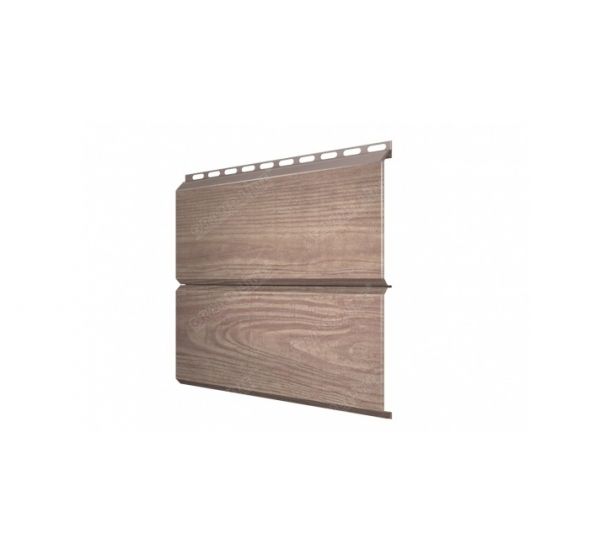 Металлический сайдинг ЭкоБрус 0,45 Print Twincolor White Wood от производителя  Grand Line по цене 1 150 р