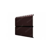 Металлический сайдинг ЭкоБрус 0,5 Quarzit RAL 8017 Шоколад Metallic