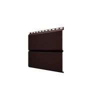 Металлический сайдинг ЭкоБрус 0,5 Quarzit lite RAL 8017 Шоколад