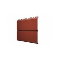 Металлический сайдинг ЭкоБрус 0,5 GreenCoat Pural RR 750 кирпично-красный (RAL 8004 терракота)