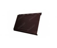 Металлический сайдинг Вертикаль (gofr) 0,45 Drap RAL 8017 Шоколад