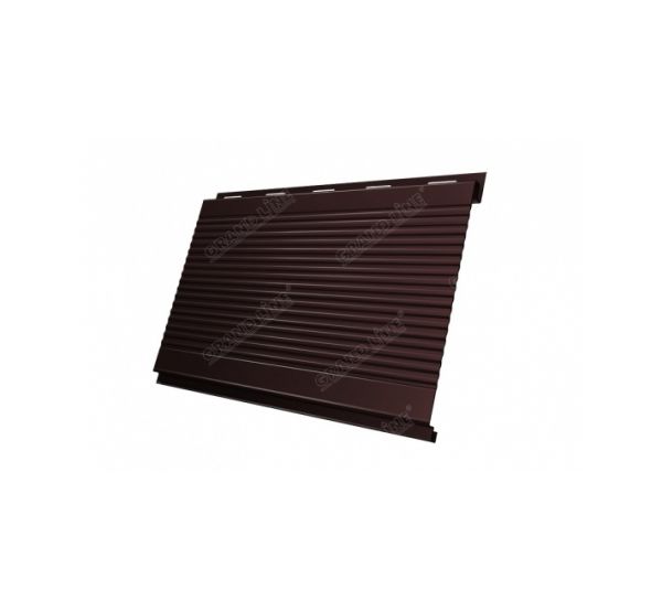 Металлический сайдинг Вертикаль (gofr) 0,5 Quarzit lite RAL 8017 Шоколад от производителя  Grand Line по цене 1 248 р