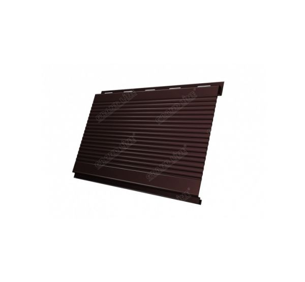 Металлический сайдинг Вертикаль (gofr) 0,5 Satin RAL 8017 Шоколад от производителя  Grand Line по цене 863 р