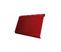 Металлический сайдинг Вертикаль (gofr) 0,45 PE RAL 3003 Рубиново-красный