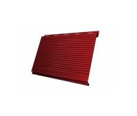 Металлический сайдинг Вертикаль (gofr) 0,45 PE RAL 3011 Коричнево-красный