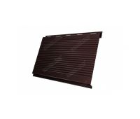 Металлический сайдинг Вертикаль (gofr) 0,45 PE RAL 8017 Шоколад