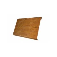 Металлический сайдинг Вертикаль (line) 0,45 Print Twincolor Golden Wood