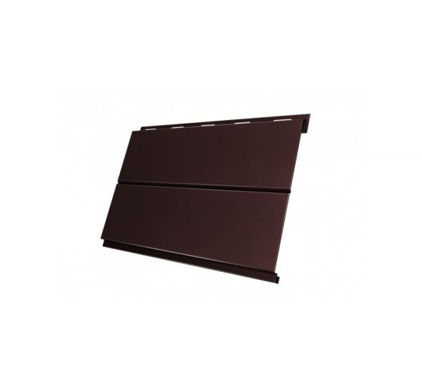 Металлический сайдинг Вертикаль (line) 0,5 Quarzit RAL 8017 Шоколад от производителя  Grand Line по цене 1 320 р