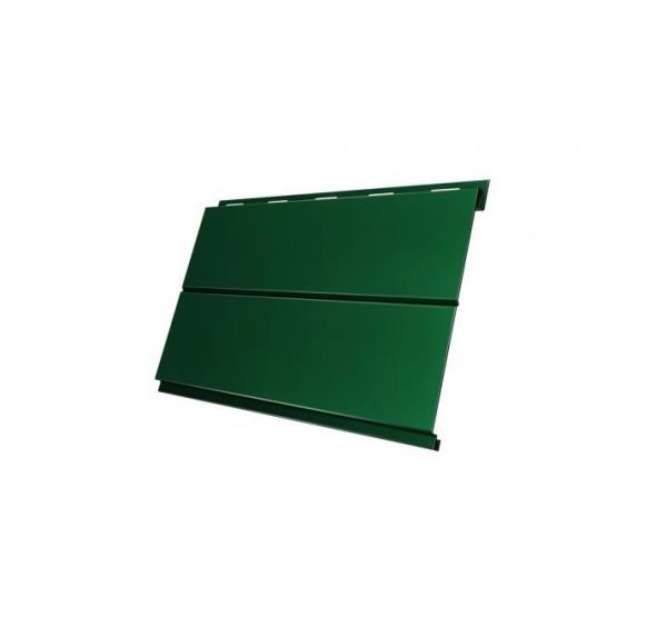 Металлический сайдинг Вертикаль (line) 0,5 Velur20 RAL 6005 Зеленый мох от производителя  Grand Line по цене 1 228 р