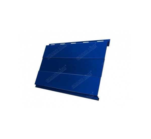 Металлический сайдинг Вертикаль (prof) 0,5 Atlas RAL 5005 Сигнальный синий от производителя  Grand Line по цене 1 150 р