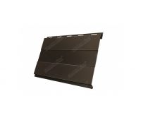 Металлический сайдинг Вертикаль (prof) 0,5 Quarzit RR 32 Темно-коричневый
