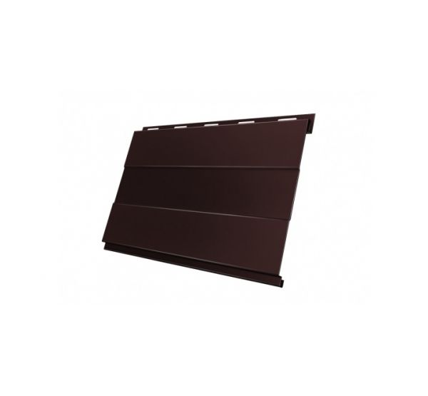 Металлический сайдинг Вертикаль (prof) 0,5 Quarzit RAL 8017 Шоколад от производителя  Grand Line по цене 1 320 р