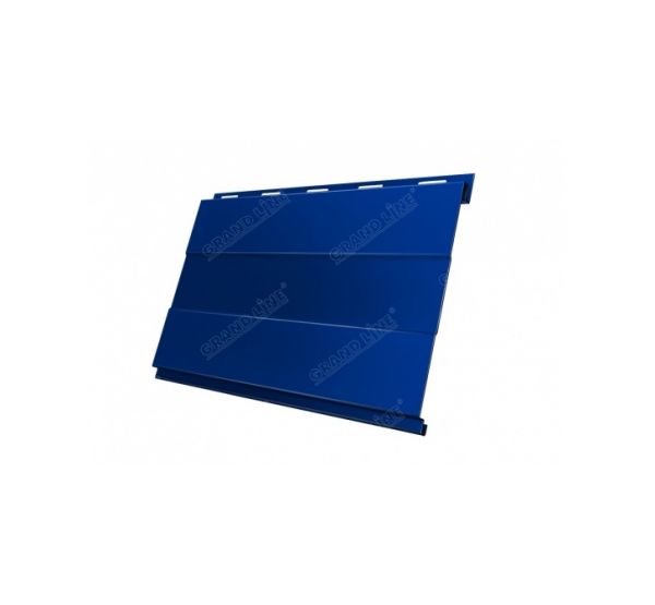Металлический сайдинг Вертикаль (prof) 0,5 Satin RAL 5005 Сигнальный синий от производителя  Grand Line по цене 863 р