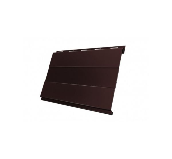 Металлический сайдинг Вертикаль (prof) 0,5 Satin RAL 8017 Шоколад от производителя  Grand Line по цене 863 р