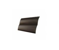 Металлический сайдинг Блок-хаус new 0,45 Drap RR 32 Темно-коричневый