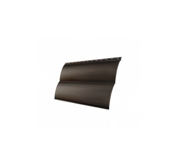 Металлический сайдинг Блок-хаус new 0,45 Drap RR 32 Темно-коричневый от производителя  Grand Line по цене 840 р