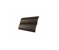 Металлический сайдинг Блок-хаус new 0,45 PE RR 32 Темно-коричневый