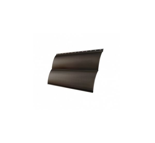 Металлический сайдинг Блок-хаус new 0,5 Satin RR 32 Темно-коричневый от производителя  Grand Line по цене 818 р