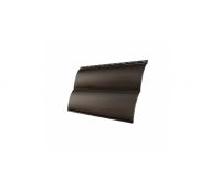 Металлический сайдинг Блок-хаус new 0,5 Стальной бархат RR 32 Темно-коричневый