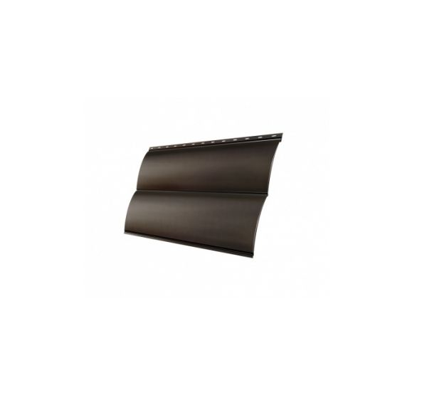 Металлический сайдинг Блок-хаус new 0,5 Velur20 RR 32 Темно-коричневый от производителя  Grand Line по цене 1 161 р