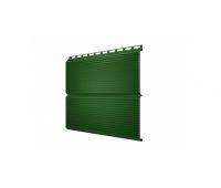 Металлический сайдинг ЭкоБрус Gofr 0,45 PE RAL 6002 Лиственно-зеленый