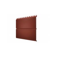 Металлический сайдинг ЭкоБрус Gofr 0,5 Satin RAL 8004 Терракота
