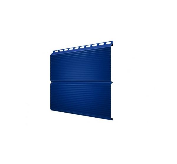 Металлический сайдинг ЭкоБрус Gofr 0,5 Satin RAL 5005 Сигнальный синий от производителя  Grand Line по цене 493 р