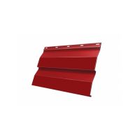 Металлический сайдинг Корабельная Доска 0,45 PE RAL 3003 Рубиново-красный