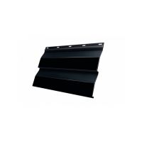 Металлический сайдинг Корабельная Доска 0,5 Quarzit lite RAL 9005 Черный