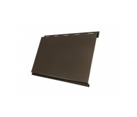Металлический сайдинг Вертикаль (classic) 0,5 Quarzit RR 32 Темно-коричневый