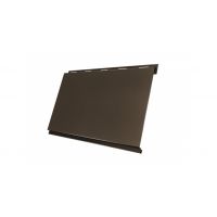 Металлический сайдинг Вертикаль (classic) 0,5 Quarzit lite RR 32 Темно-коричневый