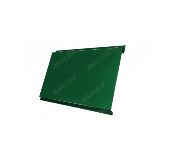Металлический сайдинг Вертикаль (classic) 0,5 Satin RAL 6005 Зеленый мох от производителя  Grand Line по цене 863 р