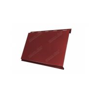 Металлический сайдинг Вертикаль (classic) 0,5 Satin RAL 3009 Оксидно-красный