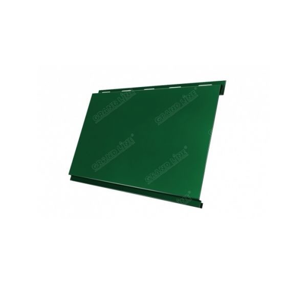 Металлический сайдинг Вертикаль (classic) 0,5 Velur20 RAL 6005 Зеленый мох от производителя  Grand Line по цене 1 170 р