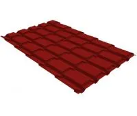 Металлочерепица квадро профи 0,5 Satin RAL 3011 коричнево-красный Металлочерепица квадро профи 0,5 Satin RAL 3011 коричнево-красный